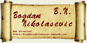 Bogdan Nikolašević vizit kartica